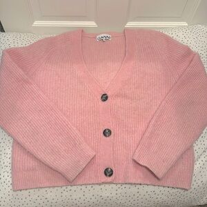Like new fuzzy pink cardigan